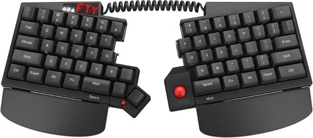 The UHK with palm rest